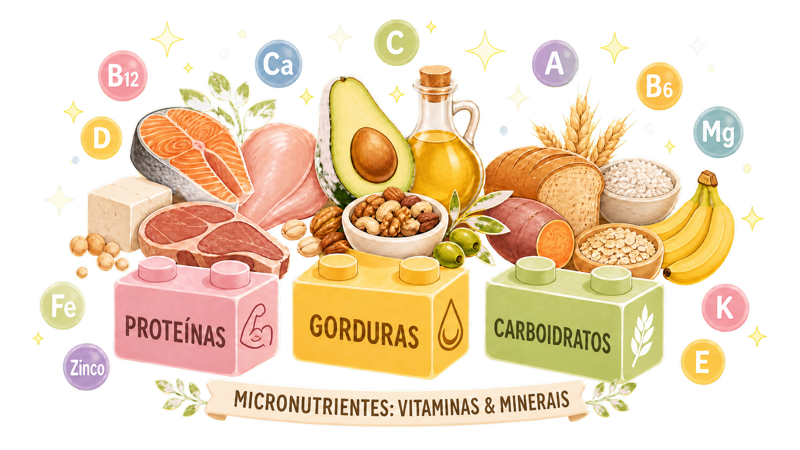 Macronutrientes: Proteínas, Carboidratos e Gorduras